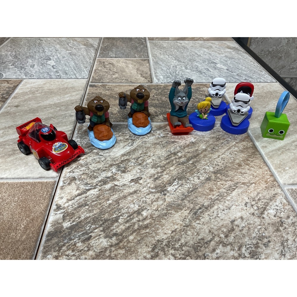 Mixed Toy Lot Disney Tinker Bell Star Wars Stormtrooper Hot Wheels Coco Figures